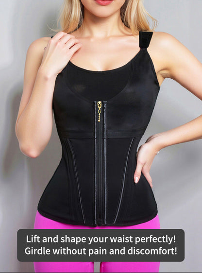 "360° Waist Trainer Corset – Firming, Slimming & Breathable Body Shaper with High Compression"