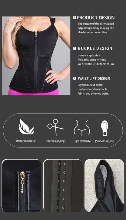 "360° Waist Trainer Corset – Firming, Slimming & Breathable Body Shaper with High Compression"
