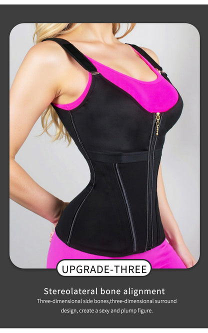 "360° Waist Trainer Corset – Firming, Slimming & Breathable Body Shaper with High Compression"