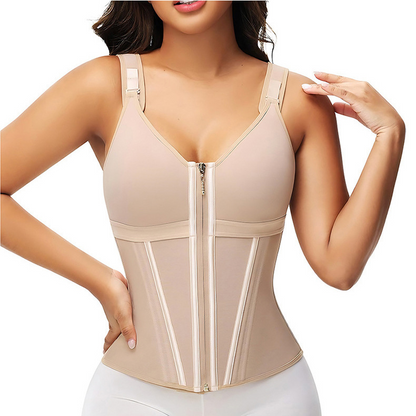 "360° Waist Trainer Corset – Firming, Slimming & Breathable Body Shaper with High Compression"