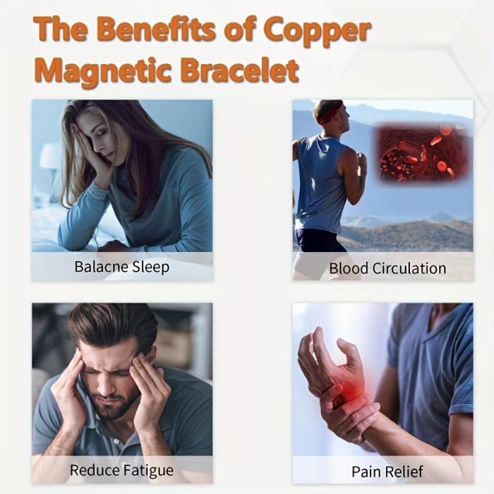 ✨Copper magnetic bracelet——Relieve fatigue and promote blood circulation